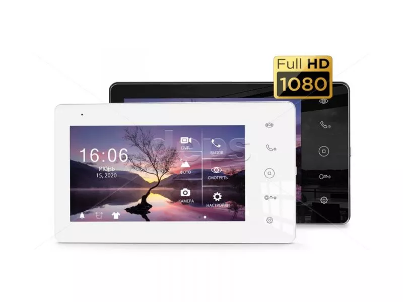 Відеодомофон ZETA+ HD (колір чорний) — 7" IPS відеодомофон NeoLight ZETA+ HD (SD)