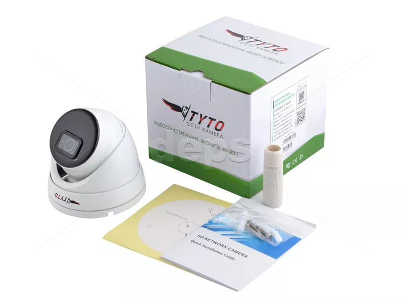 Відеокамера Tyto IPC 5D28-K1S-30 (AI-L) (5МП 16:9 Starlight ∠110° | TWDR | MIC | SD | LPR | ARRAY IR)