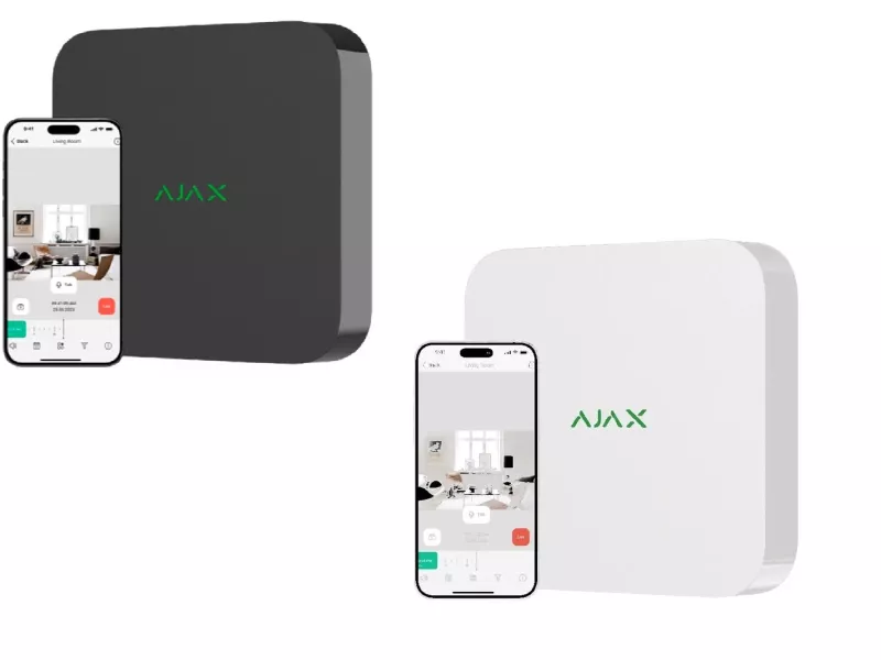 Відеореєстратор AJAX NVR (8ch) [8 кан/запис до 8МП, потік: 100Мб/c, 1xHDD до 16ТБ] NVR (8ch) black