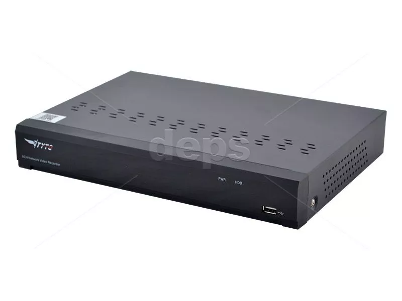 Відеореєстратор Tyto N1L-08 NVR [8 кан/запис до 8МП, вх.потік: 112Мб/c, 1xHDD до 8ТБ, HDMI 4K]