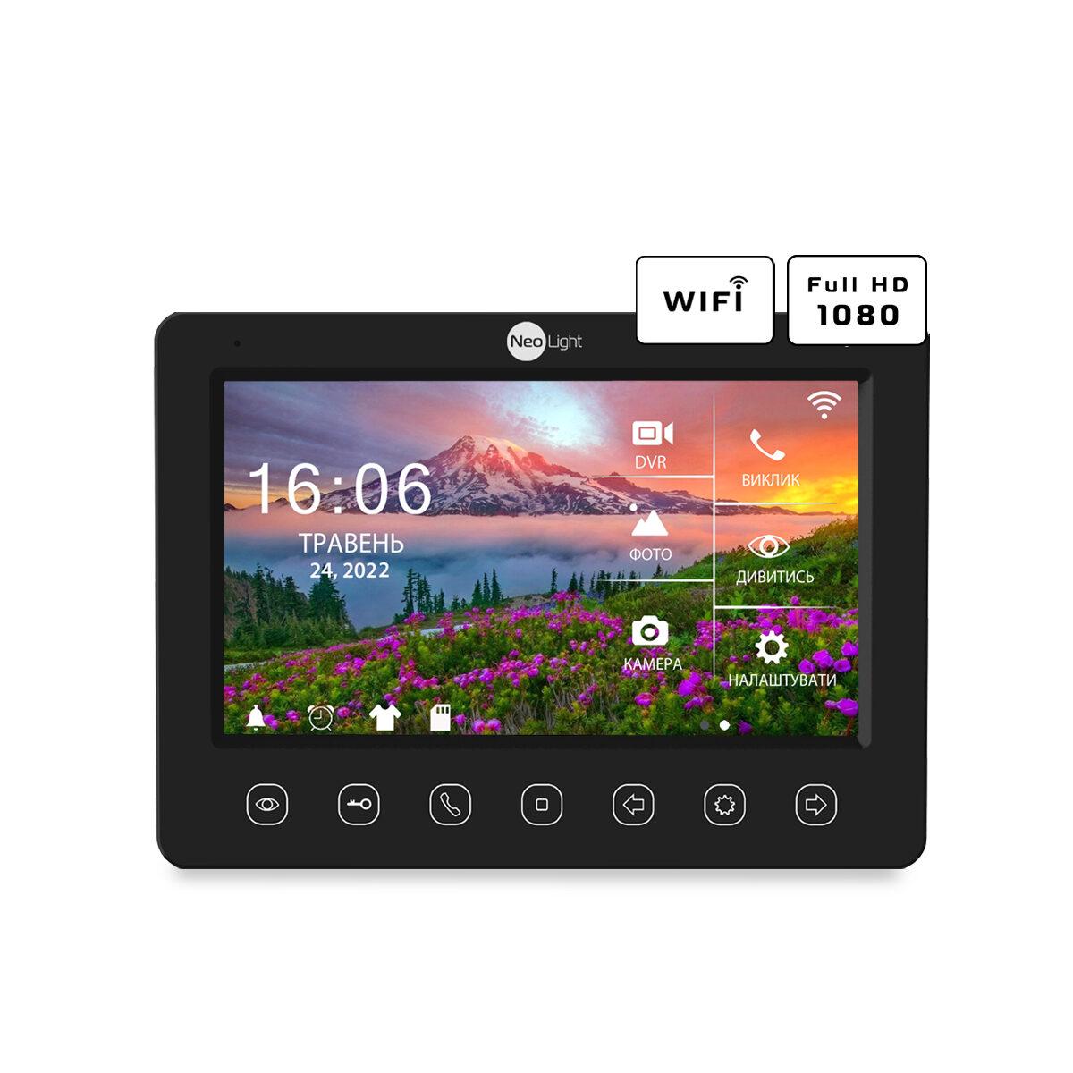 Видеодомофон 7 дюймов с Wi-Fi NeoLight Kappa+ HD WF black