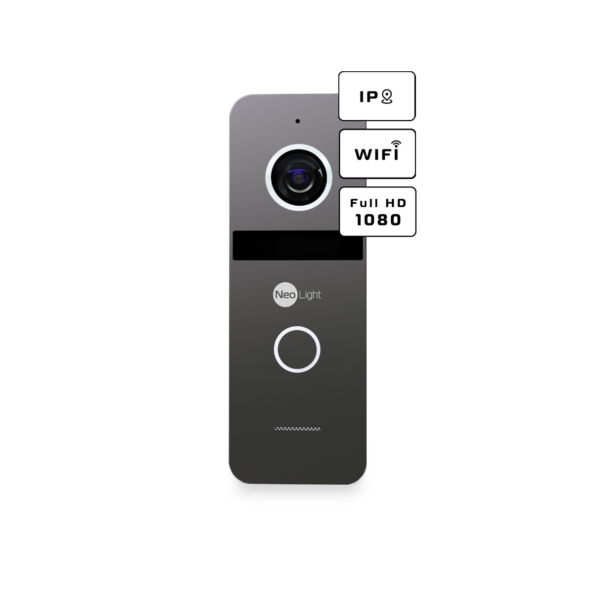 Виклична IP відеопанель домофону NeoLight Solo IPW Graphite