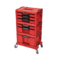 Ящик для інструментів QBRICK SYSTEM набір на платформі, 21", 525*345*885, SYSTEM PRO Drawer Workshop Set 6 Red (Z260370PG003)