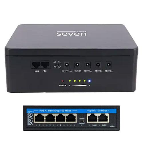 ИБП для системы видеонаблюдения Seven 6024b с РОЕ