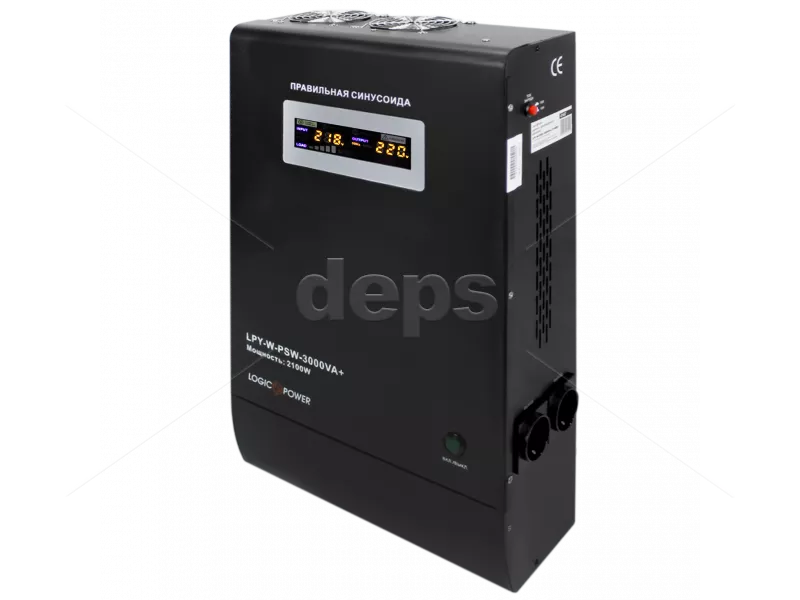 ИБП LogicPower LPY-W-PSW-3000VA+ (2100 Вт, ток заряда 10A/15A, внешняя батарея 48В)