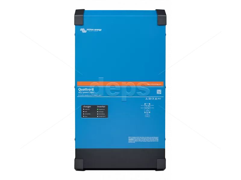 Инвертор с АВР и ЗУ Victron Energy Quattro-II 48/5000/70-50/50 230V VE.Bus (5кВА/4кВт, внешняя батарея 48В, ток заряда до 70A)