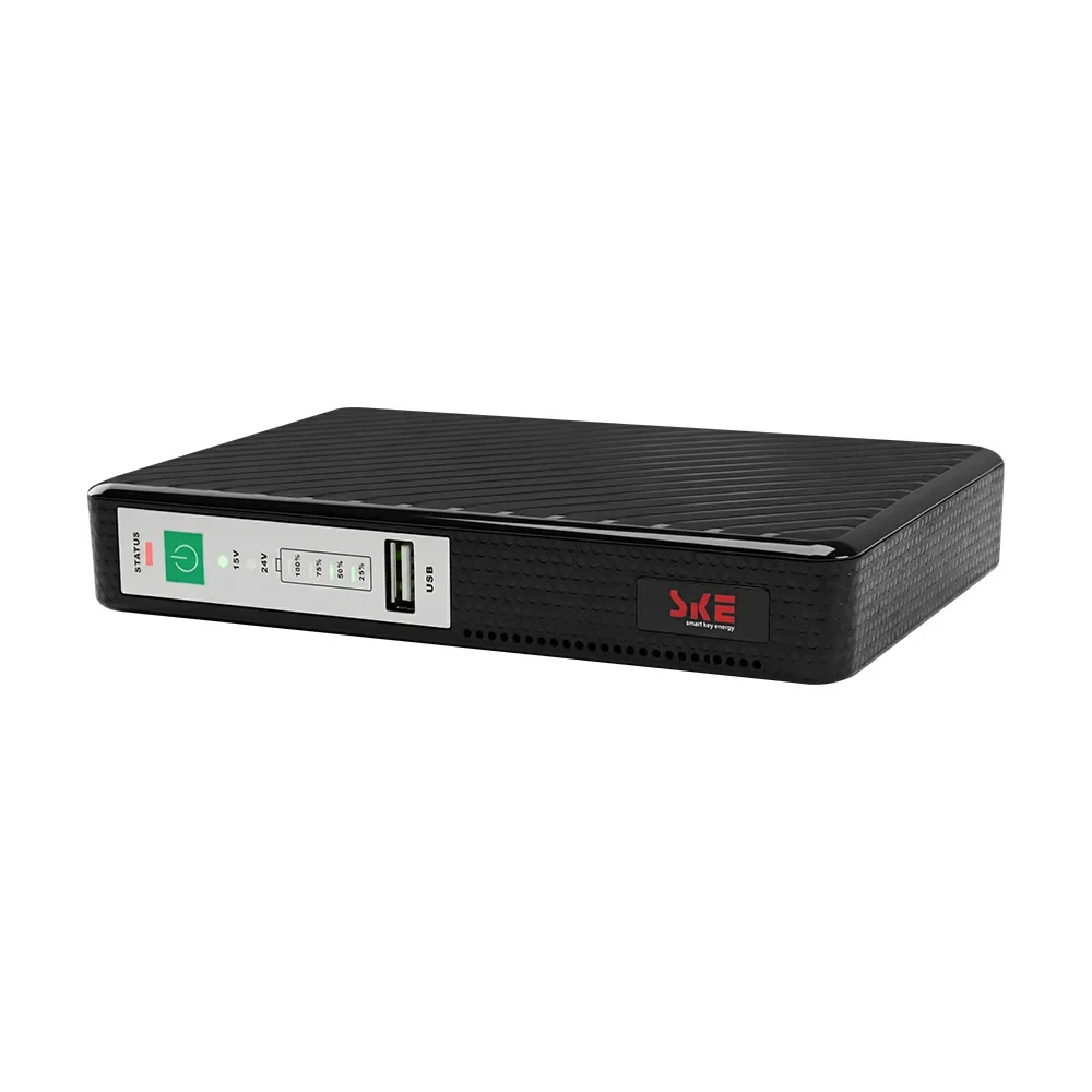 Источник бесперебойного питания Mini UPS SKE POE-432N 8800mAh 5V/9V/12V/15V/24V/PoE, Li-ion 4*2.2Ah, для роутера и медиаконвертера
