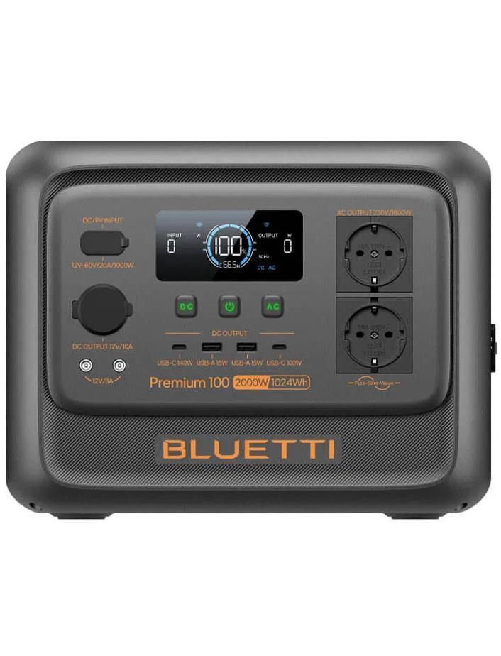 Зарядна станція Bluetti Premium 100 V2, 2000 Вт, 1024 Вт*год