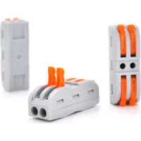 З'єднувач кабелю 2-pin аналог WAGO K212, 15штпак Voltronic (K212/15 / 41533)