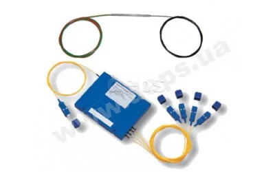 Зварні оптичні дільники FBT 1×2 SC/UPC (гільза) Coupler SC-1x2-1310/1490/1550-50/50-0-SC/UPC-0.9mm