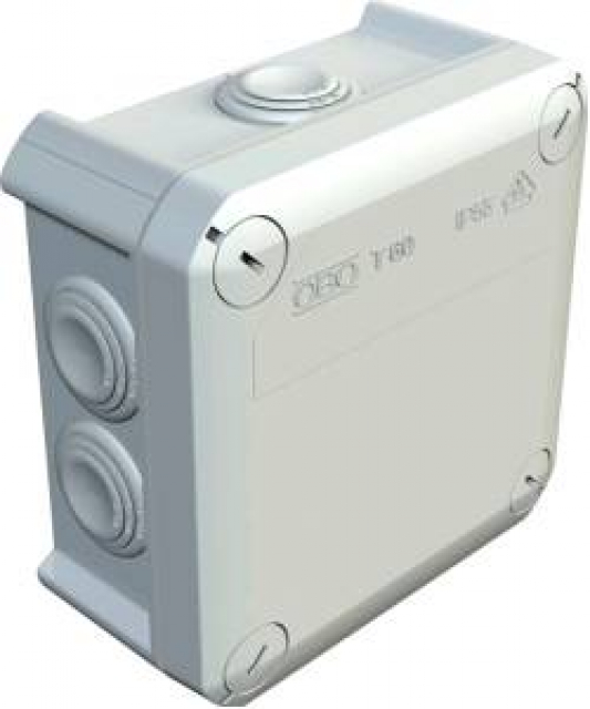 Коробка розподільча OBO Bettermann T60 з каб. вводами, 114х114х57, ІР66