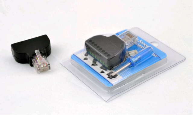 Конектор RJ45 -клемна колодочка (комплектується викруточкою)