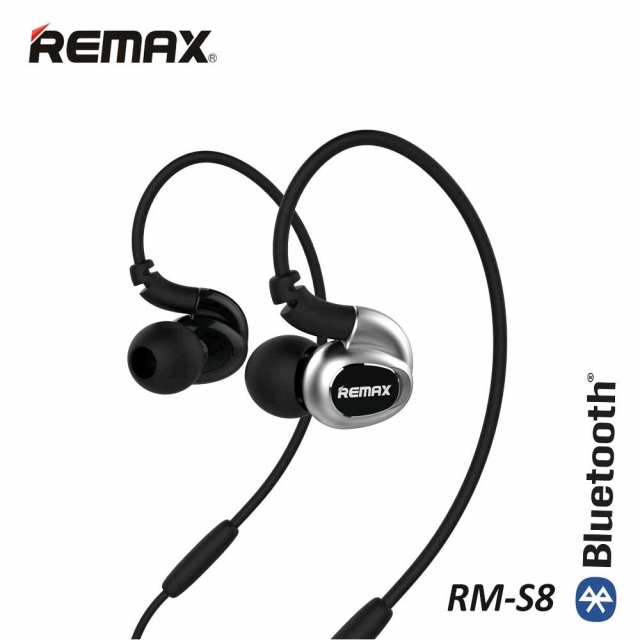 Remax RM-S8 Sport Bluetooth Headset/Headphone (For iOS & Android, Bluetooth 4.1)