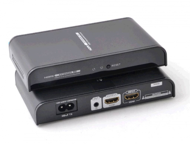 LKV380PRO (Передача HDMI 1080P / 60Hz і IR ДУ сигналу по існуючій мережі 220В до 300 м. Система - One to Four (1 передавач - 4 приймача))