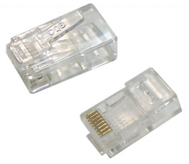 Конектор RJ-45, 5 кат. (Пачка - 100 штук)