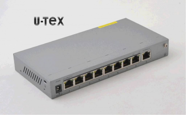 U-TEX P1-SW0801-TP120 8-портовий РОЕ комутатор