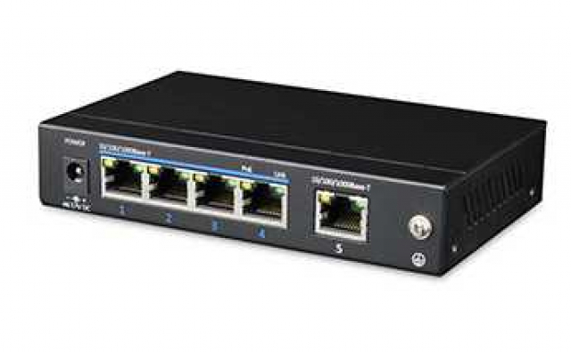 U-TEX P3-GSW0401-TP60 4-портовий PoE комутатор, 10/100 / 1000M