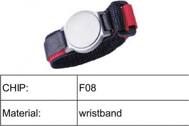 Браслет Nylon+ABS MF 13.6 Khz 1K compatible колір black