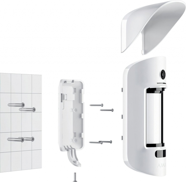 Ajax MotionCam Outdoor (8EU) white. Вуличний датчик руху з камерою
