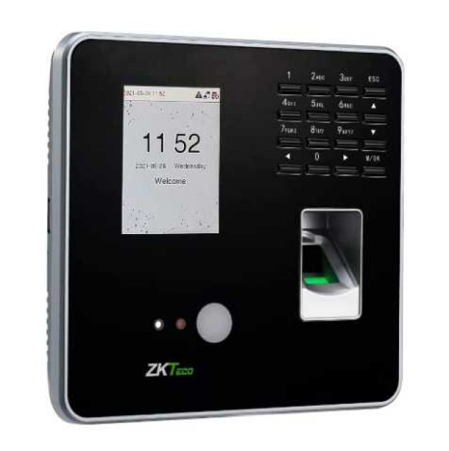 ZKTeco MB20VL Мрежевий термінал обліку робочого часу та контролю доступу з читуванням відбитків пальців, розпізнавання обличь