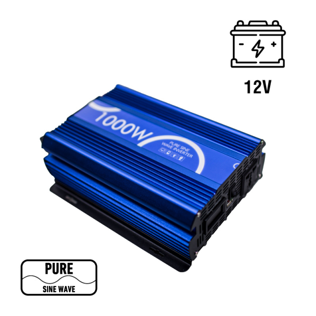 Інвертор-перетворювач напруги UT-INV1000W 12В-220В (1000Вт, правильна синусоїда)