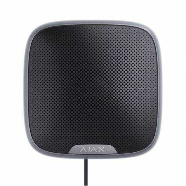 Ajax StreetSiren Fibra Black Дротова вулична сирена