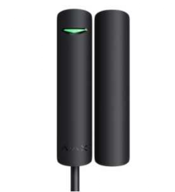 Ajax DoorProtect Plus Fibra black дротовий датчик відкриття
