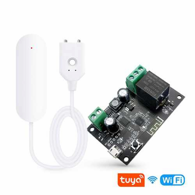 Комплект "Антипотоп" (PST-TY-DIY-S01 + PST-WW002) WIFI кероване реле + датчик витоку води
