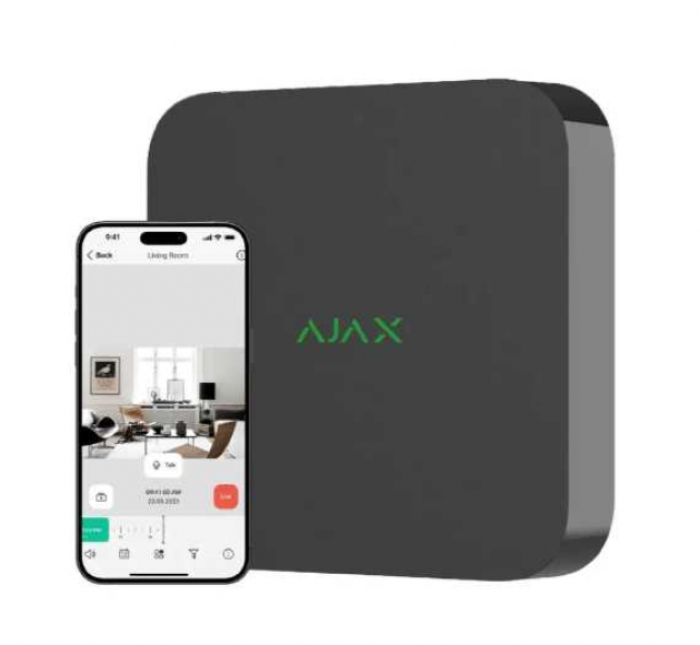 Ajax NVR (8ch) (8EU) black мережевий відеореєстратор