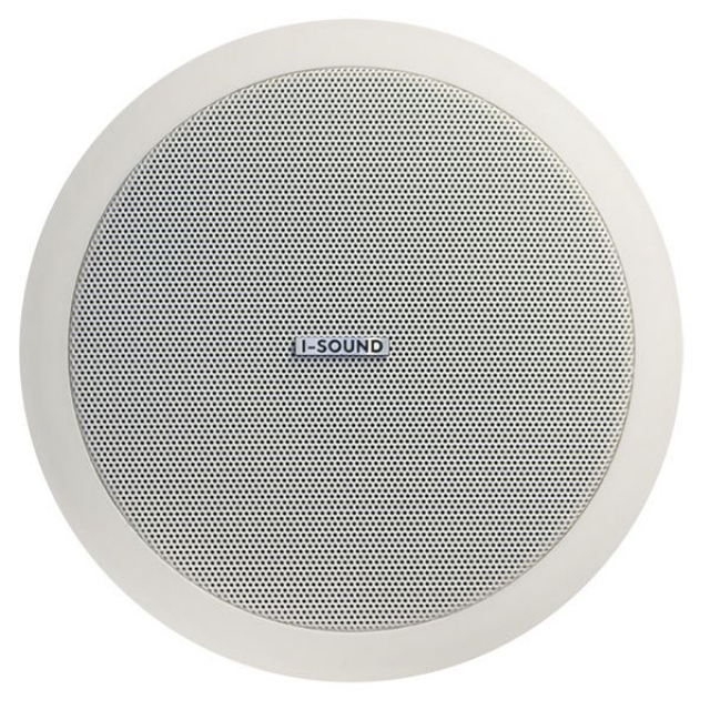 Стельовий гучномовець I-Sound IS-CS6T (6,5”, потужність 3-6Вт / 100В, діапазон 100-18кГц, врізний, матеріал – пластик, діаметр вирізу –165мм, колір білий, габарити – 187 х 65 мм, вага – 0 ,59 кг)
