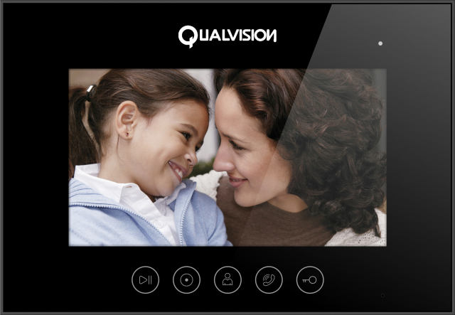 Відеодомофон Qualvision QV-IDS4783AW black AHD 1080P
