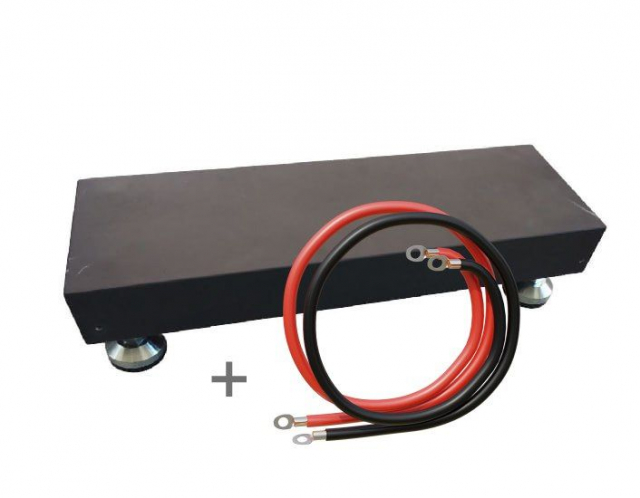 Кронештейн до CUR5000H Side stack battery base (на підлогу, вертикальна установка) У комплекті йде силовий кабель перетином 25 кв мм для комутації з інвертором