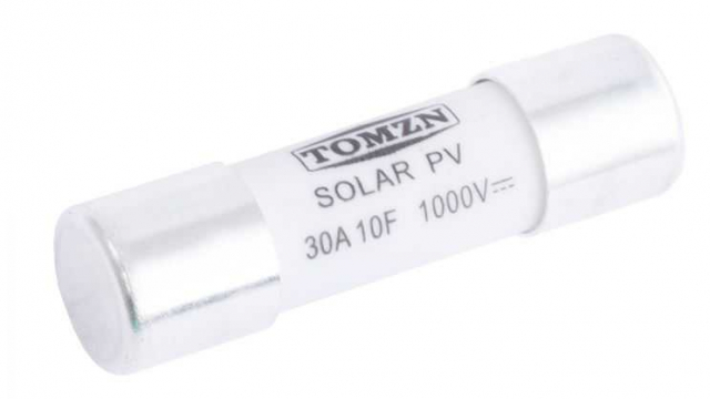 Запобіжник TOMZN FUSE 30A DC 1000V для захисту сонячної системи 10x38
