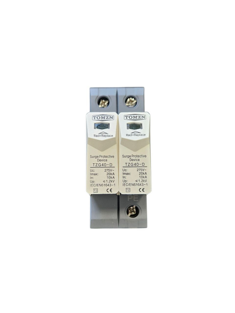 Пристрій захисту від імпульсних перенапруг TOMZN TZG40-D 2P 10-20kA AC 270V