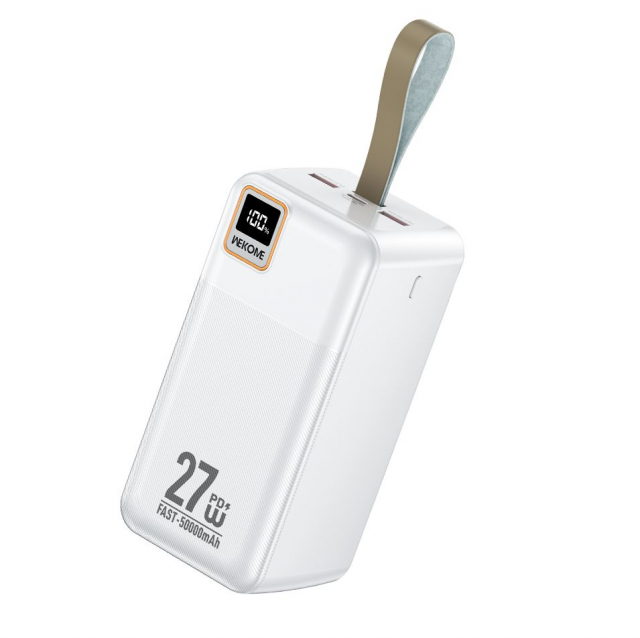 Портативна батарея (Power Bank) Wekome WP-97 white 50000mah