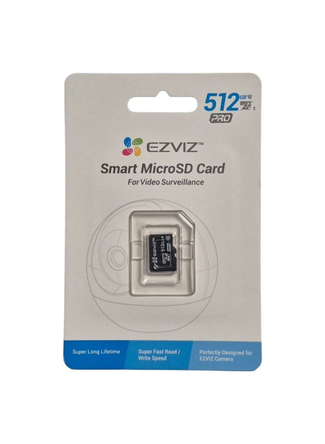 Карта пам'яті microSDXC 512G PRO EZVIZ CS-CMT-CARDT512G (Class 10/U3 UHS-I, Read/Write - 90/50 MB/s)