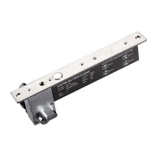 YLI Electronic YB-630A (LED). Електроригельний замок зі світловою індикацією та ключовим циліндром