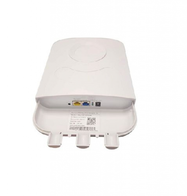 Точка доступу UTex UT-AP1200 Outdoor (2,4 ГГц / 5 ГГц, швидкість до 1200 Мбіт/с, антена 26 дБі, 1*100Мb LAN + 1*100Мb WAN, Живлення: 12В/1A (блок живлення в комплекті)/ PoE 48В, Wi-Fi до 120м, IP65)