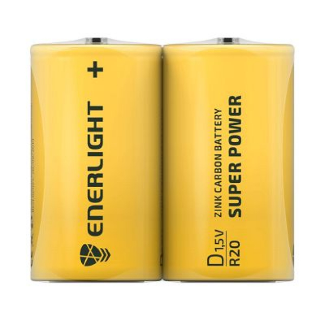Батарейка ENERLIGHT Super Power D FOL 2