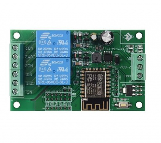 ESP12F_Telegram. Двоканальний релейний модуль на базі ARDUINO